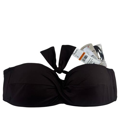 Tommy Bahama Women's Pearl Bandeau Bikini Top Halter Strap Brown Size Small NWT - Picture 3 of 8